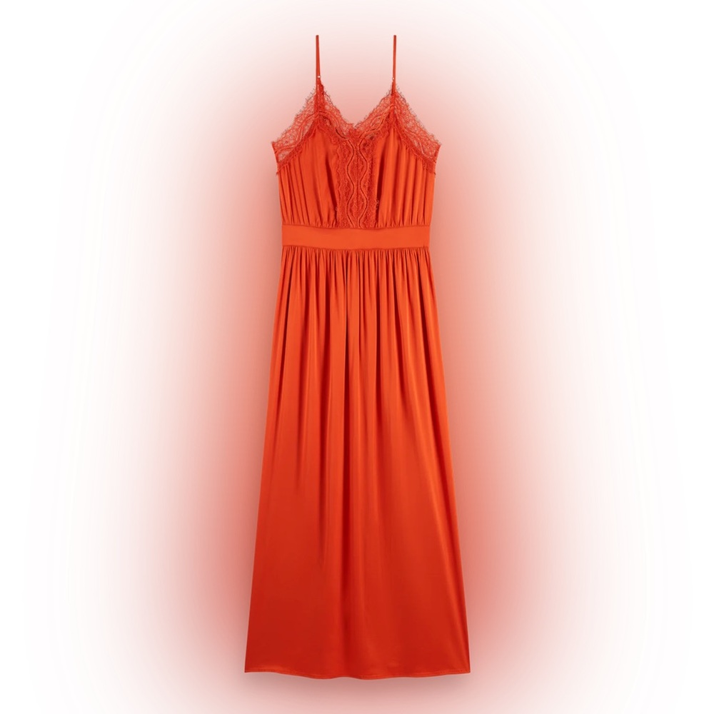 Scotch and Soda Lace Trim Cami Dress